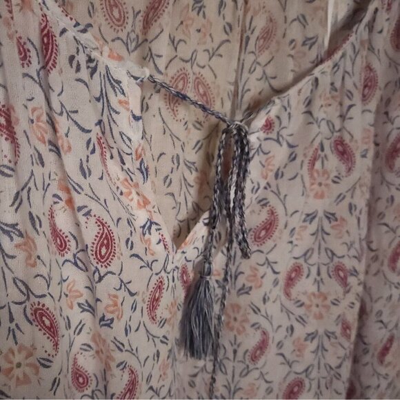 Caslon Womens Cotton Floral Lightweight Oversized Blouse Small - Picture 3 of 6